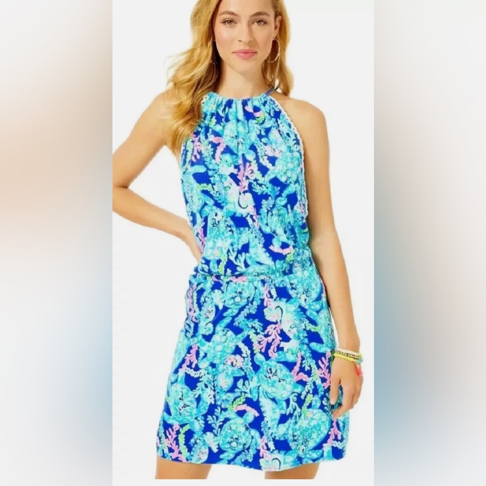 Gianni Skort Romper (Corsica Blue Turtle Villa)